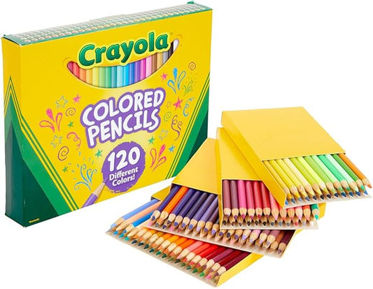 Crayola Colored Pencils Set for Kids (120ct), Coloring Book Pencils, Essential Easter Basket Stuffers, Bulk Colored Pencils for Boys & Girls, Ages 3, 4, 5