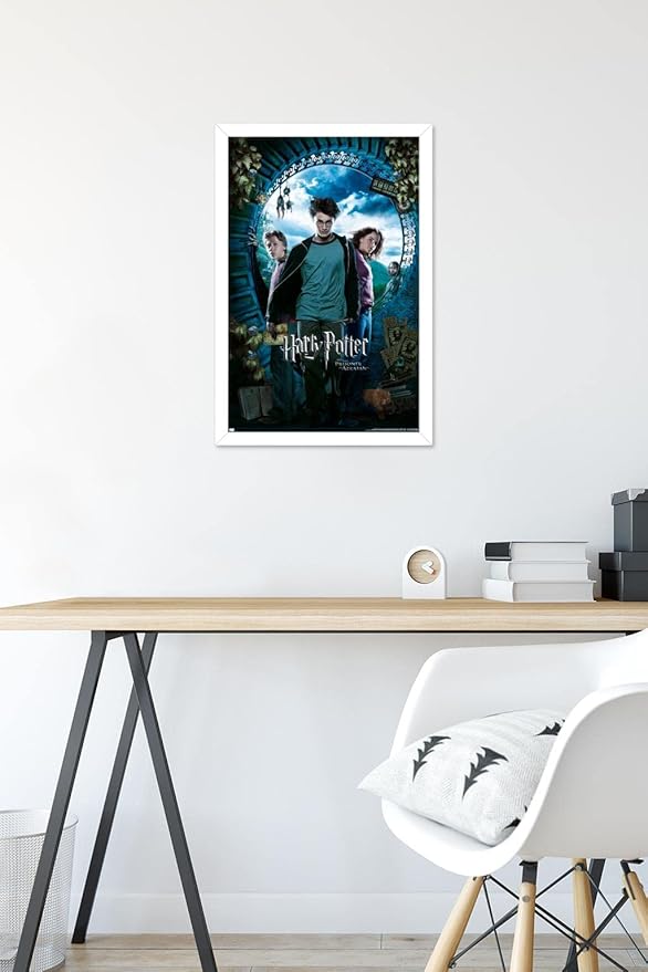Trends International Harry Potter and the Prisoner of Azkaban - Sky One Sheet Wall Poster, 14.72" x 22.37", White Framed Version