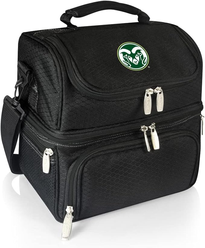 PICNIC TIME NCAA Nebraska Cornhuskers Pranzo Lunch Bag - Insulated Lunch Box with Picnic Set - Lunch Cooler Bag