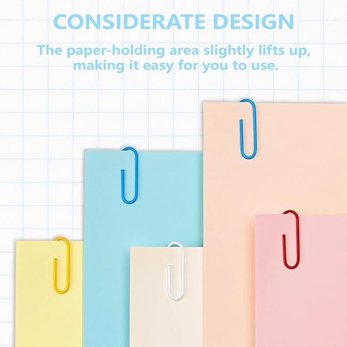 Paper Clips, 75PCS Paper Clips Small Sizes 2.1 Inchs 28mm, Colored Paperclips Large Medium and Small, Binder Clips Paperclips Assorted Sizes Set for Home School Office Supplies