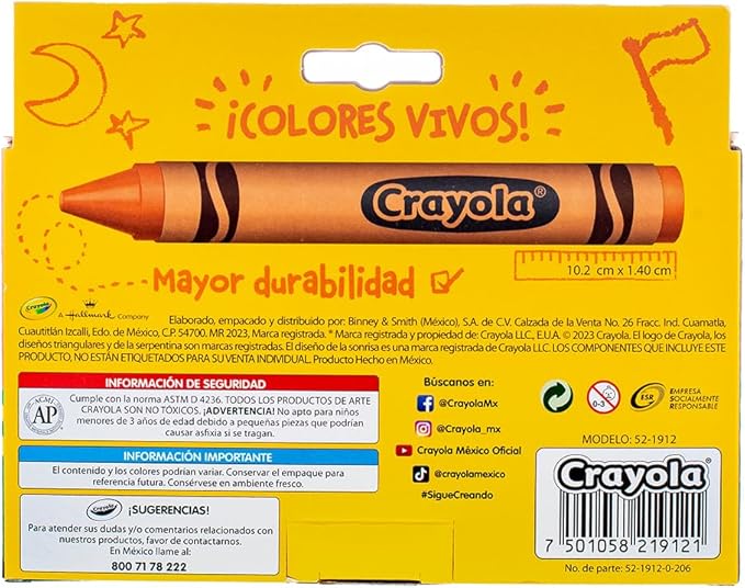 CRAYOLA Crayon Extra Jumbo So Big, 12 Pack