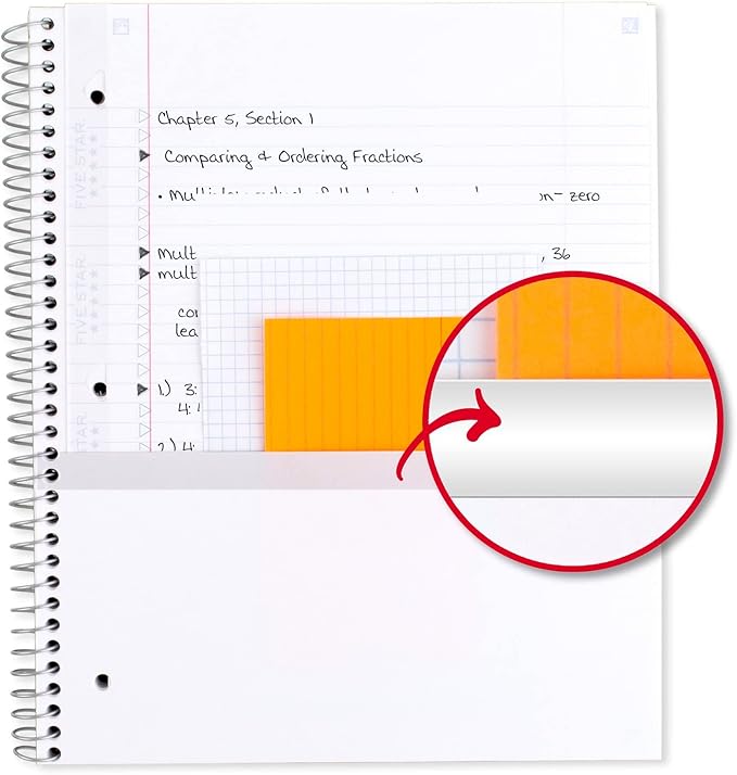 Five Star and National Wildlife Federation Spiral Notebook + Study App, 1 Subject, College Ruled Paper, 11" x 8-1/2", 80 Sheets, Forest Bear, 1 Count (820088FM) (Pack of 12)