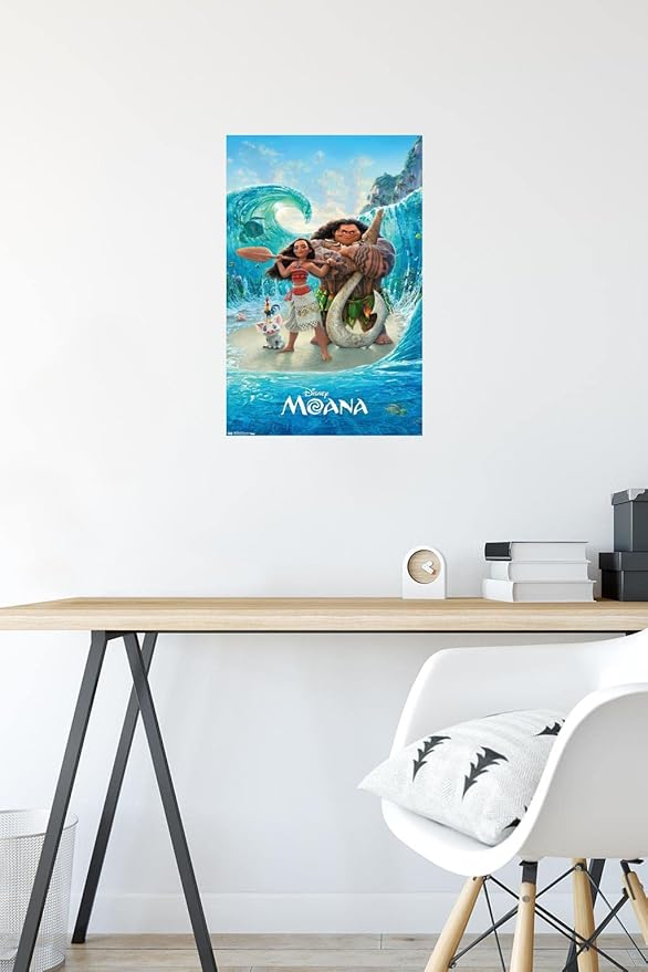 Disney Moana - Ocean Floor Wall Poster, 22.4L" x 14.7W", Premium Unframed Version