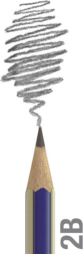 Faber-Castell Miscellaneous Goldfaber 1221 Graphite Pencil, Graphite, 2B, For Art, Craft, Drawing, Sketching, Home, School, University, Colouring