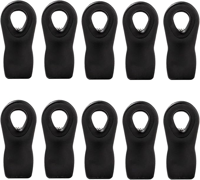 Chip Clips Bread Clips Bag Clips Magnetic Clips Chip Clip Chip Clips Bag Clips Food Clips Clips for Food Packages Chip Bag Clip (10pcs Black)