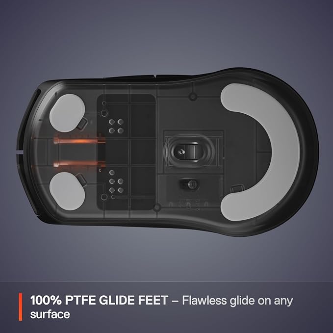 SteelSeries Rival 3 Wireless Gen 2 Gaming Mouse — 2.4GHz and Bluetooth — 18000 DPI TrueMove Air Optical Sensor — 60 Million Click Durability — Light-Weight — 100% PTFE Feet — Black