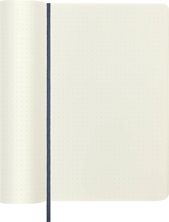 Moleskine Classic Notebook, Soft Cover, Large (5" x 8.25") Dotted, Sapphire Blue, 192 pages