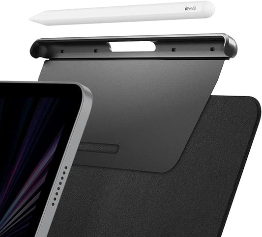 Spigen for Apple Pencil Pro Holder, 2nd Gen, Lenovo Yoga Pen, Galaxy S Pen, Compatible with Magic Keyboard, Smart Keyboard, Smart Folio, Remarkable 2 and Other Magnetic iPad Cases, Black