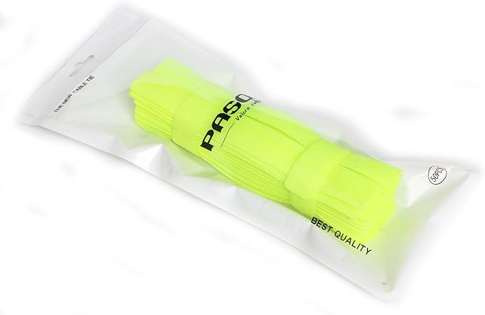 Pasow 50pcs Cable Ties Reusable Fastening Wire Organizer Cord Rope Holder 7 Inch (Green)