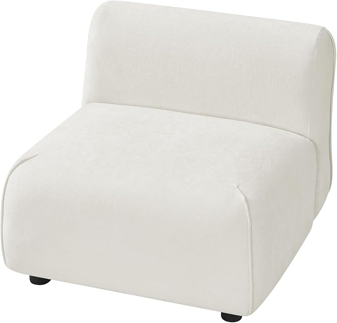 Christopher Knight Home Milio Modern Accent Chair with Ottoman Foot Rest, Wooden Frame Club Chair and Ottoman, Comfy Living Room Lounge Chair with Coffee Table, Single Sofa and Footstools, Beige