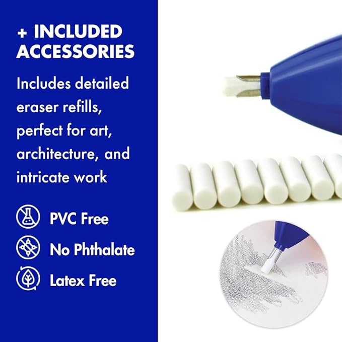 Helix - Professional Automatic Eraser - Precise and Efficient Blue