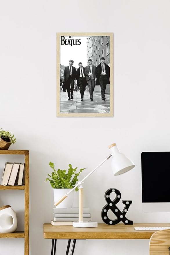 Trends International The Beatles - In London Wall Poster, 22.4L x 14.7W, Blonde Framed Version