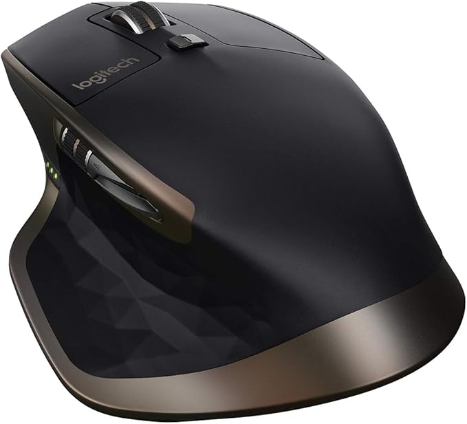 Logitech MX Master Wireless Mouse – High-Precision Sensor, Speed-Adaptive Scroll Wheel, Thumb Scroll Wheel, Easy-Switch up to 3 Devices