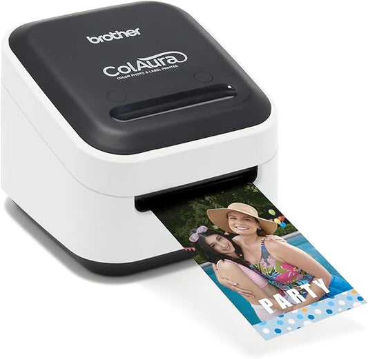 Brother ColAura Color Photo and Label Printer,White
