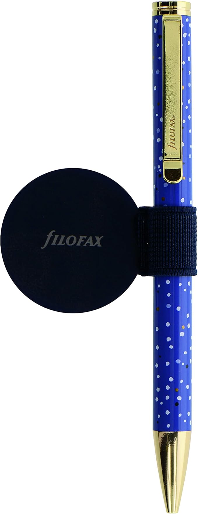 Filofax Refillable Notebook Accessory, Elastic Pen Loop, Self-Adhesive, Charcoal (B132782)