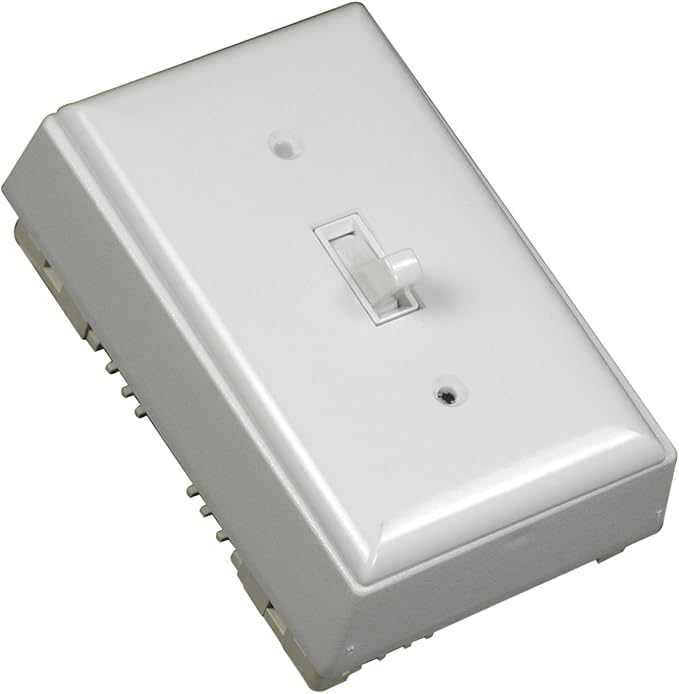 Legrand Wiremold NMW2-S Nonmetallic Plastic Raceway for Extending Power, Single Pole Switch Kit with Wall Plate, White (1 Pack)