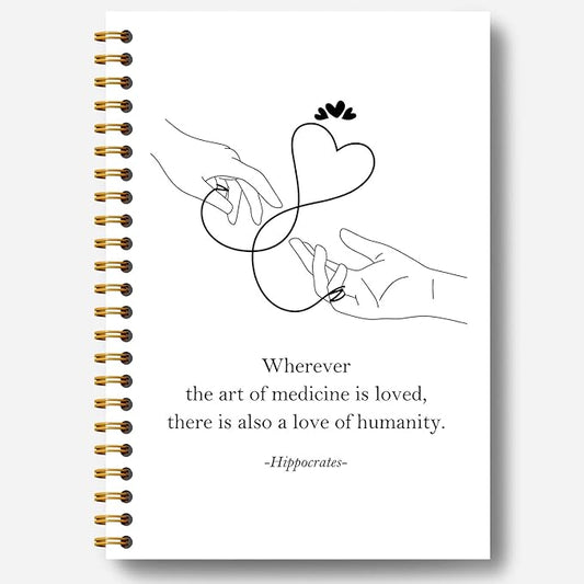 Guymn Medical Notebook, Nurse Journal, Inspirational Nursing Notebook Journal, Doctor Physician Appreciation Gifts Hardcover Spiral Notebooks 5.5x8.3 Inch