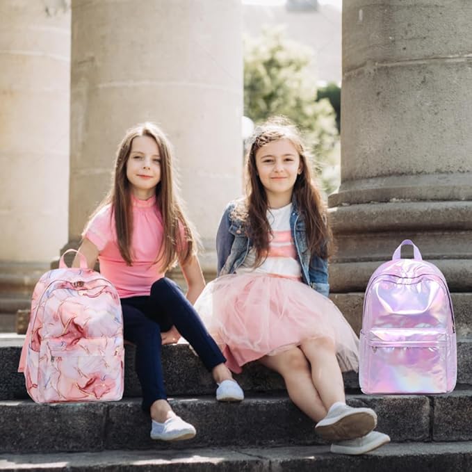 Meisohua School Backpack for Teens Girls Boys Backpack for Elementary Middle School Bookbag for Kids Backpack Lunch Bag Set
