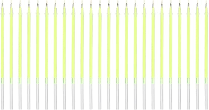 PATIKIL 0.5mm Gel Pens Refills, 24 Pack Glitter Gel Pens Sparkle Metallic Ink Fine Point Colored Refill Set for Adults Coloring Books Journaling Scrapbooking Art Drawing, Yellow