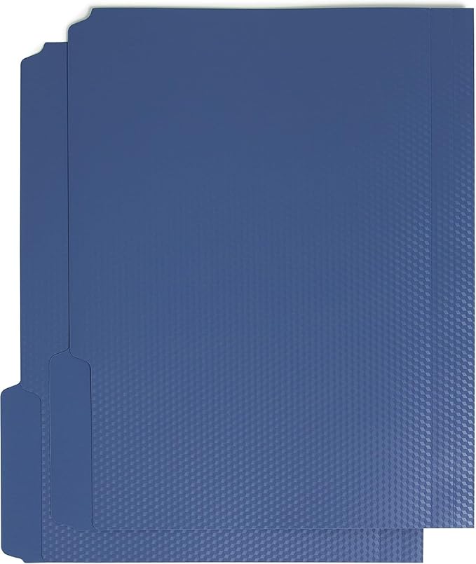 U Brands Fashion File Folders, 1/3-Cut Tabs in Assorted Positions, Letter Size, Office Supplies, 6 Count (Poly)