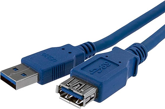 StarTech.com 1m Blue SuperSpeed USB 3.0 Extension Cable A to A - Male to Female USB 3 Extension Cable Cord 1 m (USB3SEXT1M)
