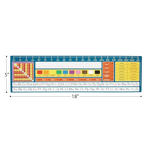 Really Good Stuff Dual Language Desktop Helpers Intermediate, Vinyl, Self-Adhesive - Set of 24