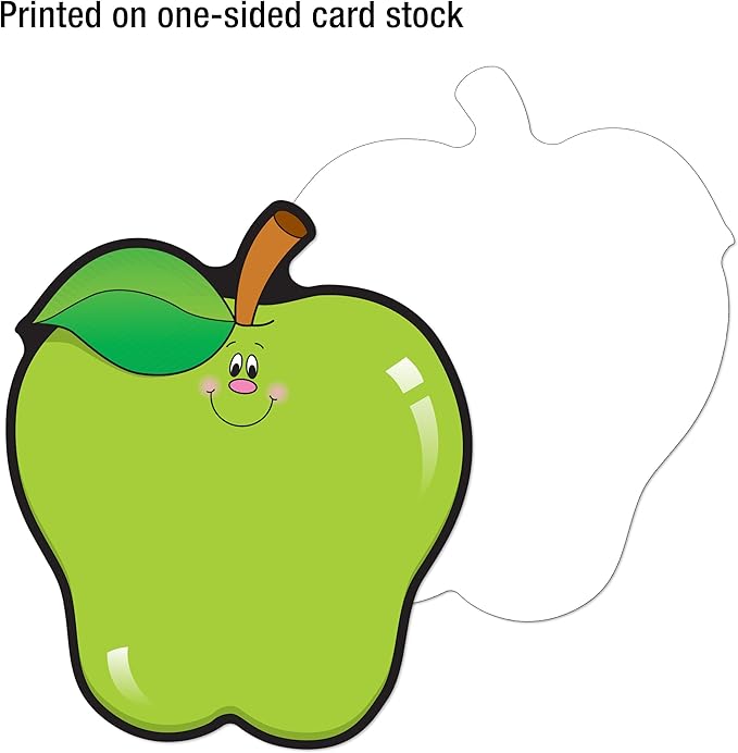 Carson Dellosa 36PC Apple Cutouts, Red, Yellow, and Green Back to School Decorations for White Board, Name Tags, Seasonal Classroom Decor and Teacher Supplies