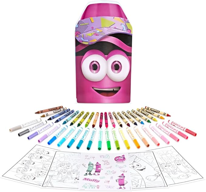 Crayola Coloring Set with Limited Edition Mauve Art Case, Limited Edition Crayons, 50+ Pieces, Gifts for Kids