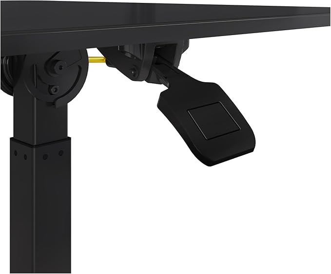 Seville Classics Airlift Height Adjustable Pneumatic Laptop Sit Stand Desk Mobile Rolling Cart, Computer Workstation for Home Office, Classroom, Black, 25.6" Tilting Desktop