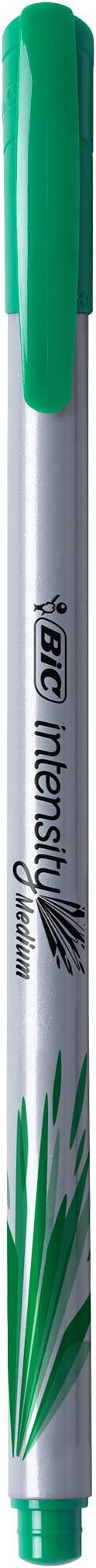 BIC Intensity Fineliner Marker Pens, Medium Point (0.7mm), Assorted Colors, Smooth Application, 10-Count