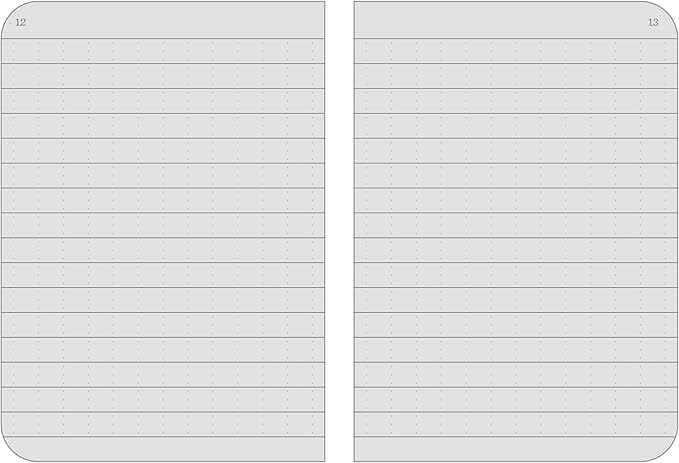 Rite in the Rain Weatherproof Mini Stapled Notebook, 3.25" x 4.625", Orange Cover, Universal Pattern, 3 Pack (No. OR71FX-M)