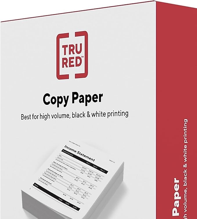 Staples 8.5-inch x 11-inch Copy Paper, 20 lbs., 92 Brightness, 600 Sheets/Ream, 6 Reams/Carton