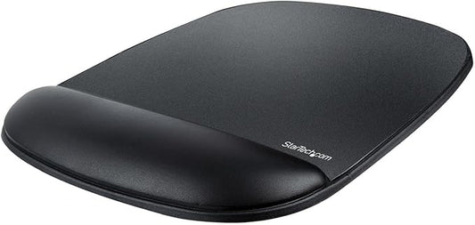 StarTech.com Mouse Pad with Hand Rest, 6.7x7.1x0.8in (17x18x2cm), Ergonomic Mouse Pad with Wrist Support, Desk Wrist Pad w/Non-Slip PU Base, Cushioned Gel Mouse Pad w/Palm Rest, TAA