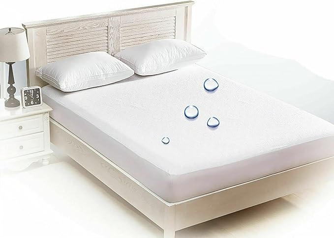 Vinyl Plastic Mattress Protector Fitted Sheet Style Waterproof Mattress Cover Breathable - Bed Wetting and Spill Protection for Mattress Fits a Mattress Up to 11.5" Deep (Twin 76" x 39" x 11.5" Deep)