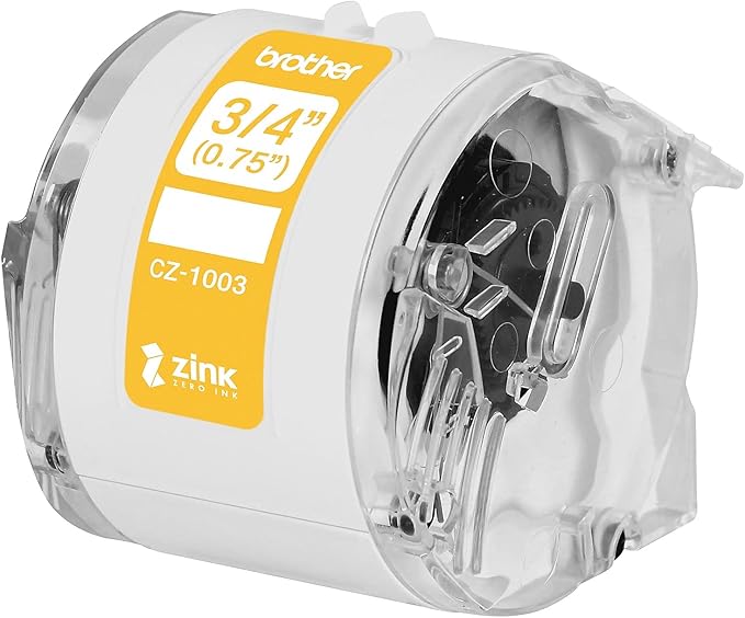 Brother Genuine CZ-1003 Roll Cassette for Thermal Color Label Printers, Width: 0.7 inches (19 mm) / Length: 16.4 ft (5 m) Compatible Model Number: VC-500W