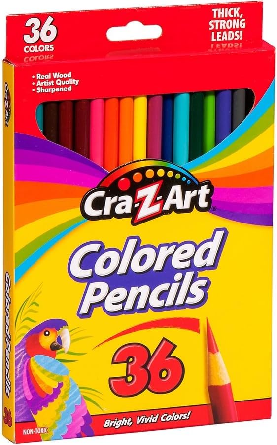 Cra-Z-Art 36ct Colored Pencils, Back to School Supplies, Arts & Crafts, Gift for Kids
