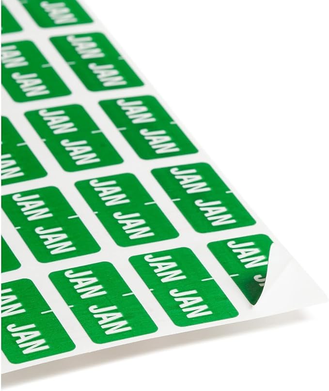 Smead ETS Color-Coded Month Label, Jan.-Dec., Label Sheet, Assorted Colors (67450)