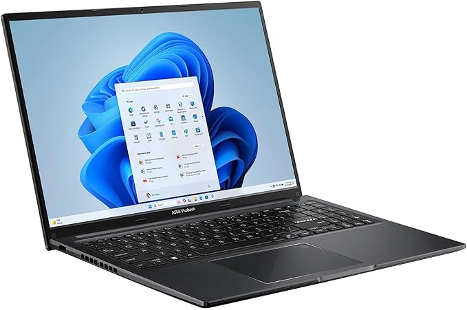 ASUS Vivobook 16" WUXGA Laptop Intel Core i7-1355U 16GB RAM 512GB SSD Intel Iris Xe Graphics Lightweight Portable Notebook Black Windows 11
