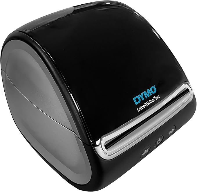 DYMO LabelWriter 5XL Direct Thermal Monochrome Wired Label Printer - USB and Ethernet Connectivity, 62 Labels Per Minute, 300 dpi, 4.16" Print Width - Includes 1 Rolls of 500 Labels