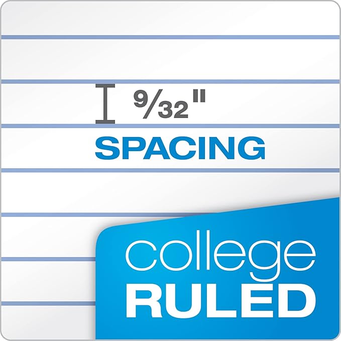 Oxford Spiral Notebook 8.5 X 11, College Ruled, 1 Subject, Water Resistant Cover, 100 Sheets - Pack of 4