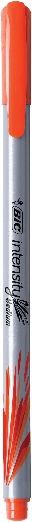 BIC Intensity Fineliner Marker Pens, Medium Point (0.7mm), Assorted Colors, Smooth Application, 10-Count