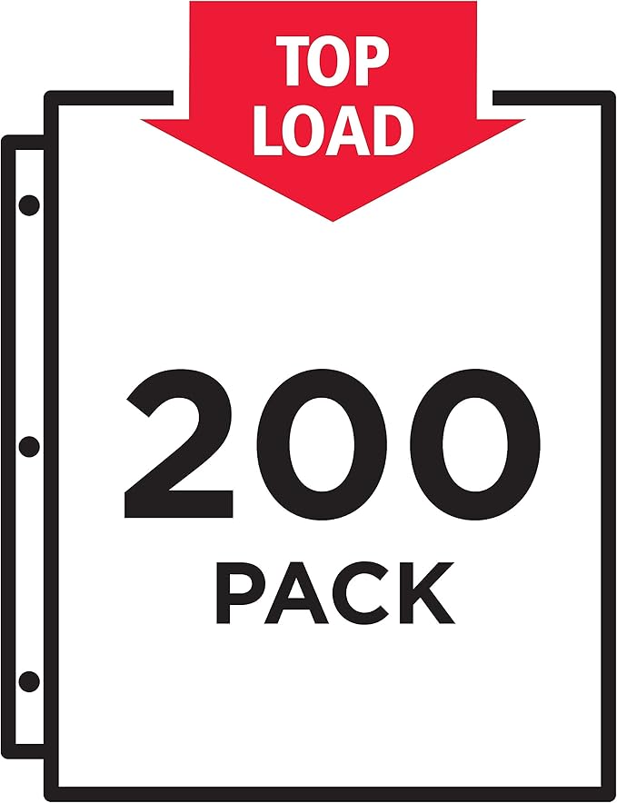 Avery 74401 Heavyweight Sheet Protectors, Letter Size, Non-Glare, 200/BX