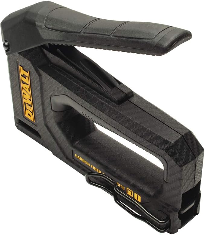 DEWALT Staple Gun, Carbon Fiber Body, 2-in-1 Tacker (DWHT80276)