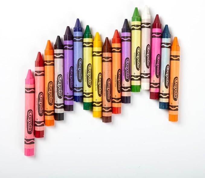 Crayola Triangular Crayon Classpack (256ct), 16 Assorted Toddler Crayons, Anti Roll, Bulk School Classroom Essentials, Preschool & Kindergarten Must Haves (Pack of 2)