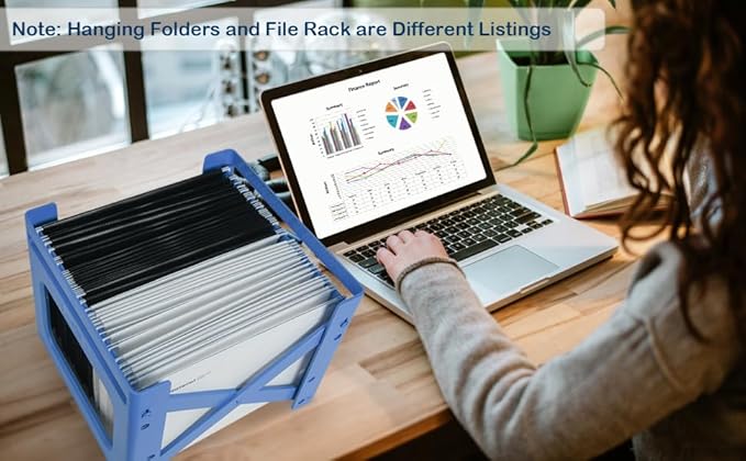 15 Pcs PP Hanging File Folders Letter Size,White Hanging Folders with Tabs,File Folders for Filing Cabinet Hanging Files for Bulky Files,Medical Charts,Office AMD School Desktop File Storage
