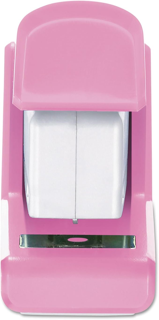 PaperPro 1588 - Pink Ribbon Compact Stapler, 15-Sheet Capacity, Pink/White