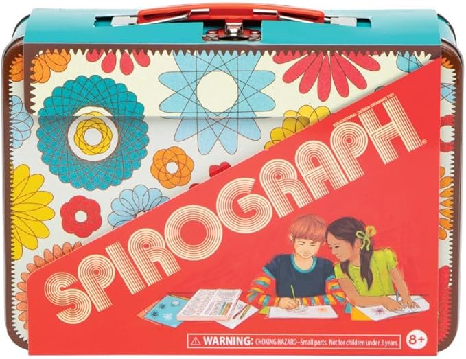 Spirograph Lunchbox Set –Arts and Crafts, Kids Toys, Art Supplies, Craft Supplies, Drawing Kit, Spiral Art, Classic Gear Design Kit, Case, Pens, Design Sheet Included, Ages 8+
