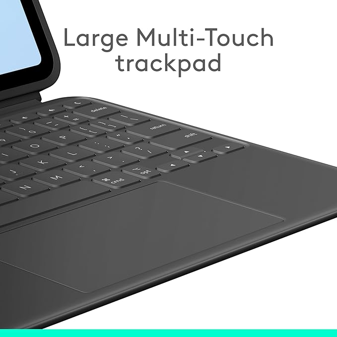 Logitech Combo Touch iPad Air 11-inch (M2 & M3), iPad Air (5th gen) Keyboard Case - Midnight Black and Logitech Crayon Digital Pencil (2018 and later)
