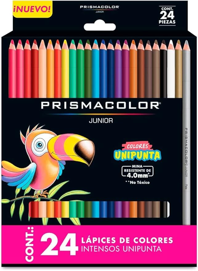 Prismacolor Colored Pencils Set, Assorted Colors, Pack of 24, Junior 4.0mm…