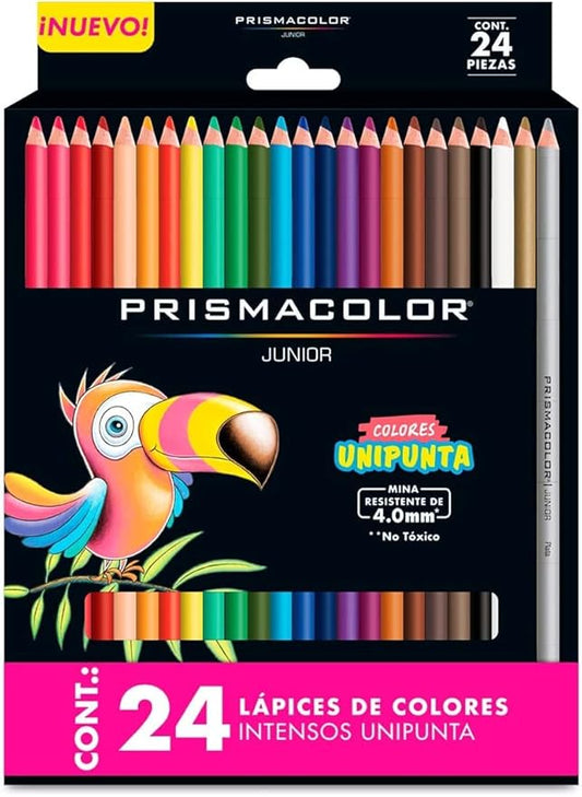 Prismacolor Colored Pencils Set, Assorted Colors, Pack of 24, Junior 4.0mm…
